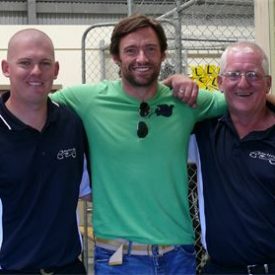 Hugh Jackman with Baylink employees
